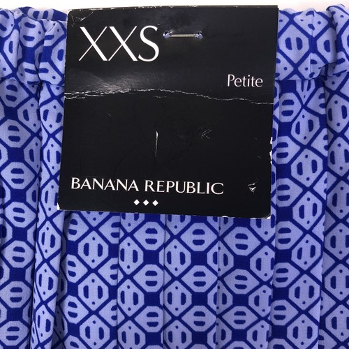 Minifalda plisada estampada azul Banana Republic para mujer talla XXS/Pequeña nueva con etiquetas - Imagen 6 de 6