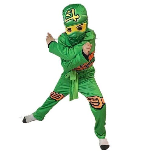 Ninjago Lloyd Kinder Ninja Kostüm Set für Halloween Party - 110 - Bild 2 von 4