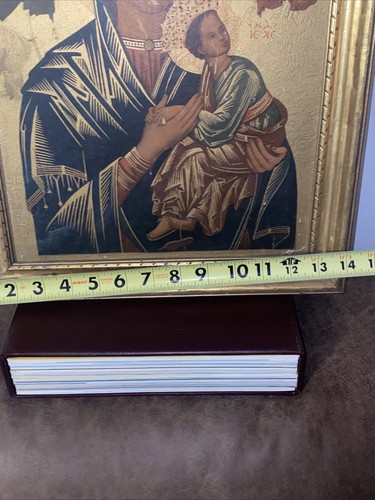 Antica Madonna del Perpetuo Soccorso Cristiana con cornice. Quadro Madonna 11,5”x15” - Foto 20 di 24