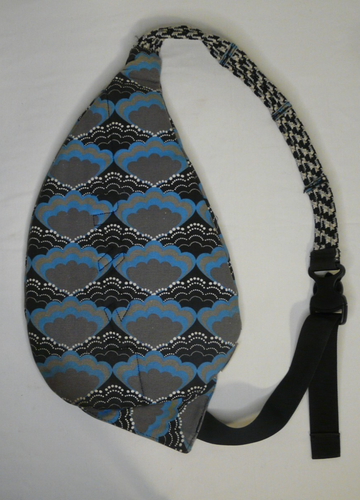 Kavu Rope Sling Bag Crossbody Backpack Limited Edition Blue Gray Black - Picture 11 of 12