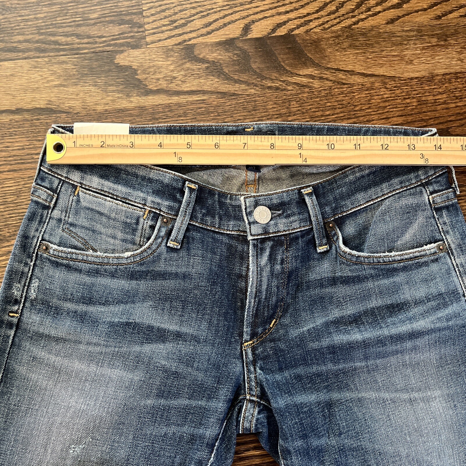 Agolde Jeans Chloe Low Rise (27) 28 x 29 Starwood Wash New - View 7