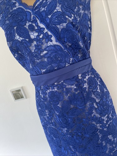 Jacques vert dress size 10 Blue Lace Holiday Mother Of The Bride Wedding Party - Picture 6 of 12