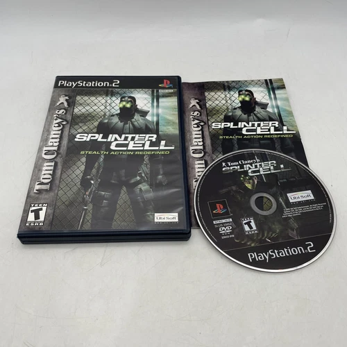 Splinter Cell - Sony Playstation 2 Pristine Tested Authentic Complete CIB