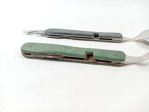 Tourist Set USSR Folding Fork And Spoon Opener Travel Camping Soviet Vintage - Picture 19 of 24