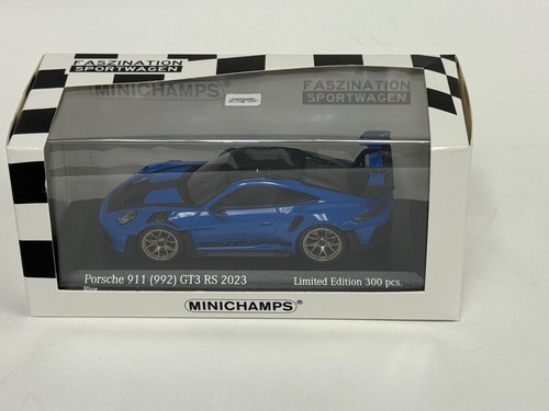 1/43 Minichamps Porsche 911 GT3 RS Weissach desde 2023 en azul 413 062110 BK178 - Imagen 6 de 7