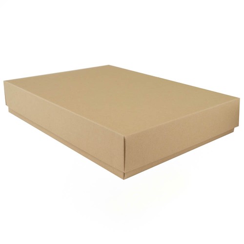 Self Assembly Gift Box Flat Pack Gift Box Eco Kraft Matt Finish A3 A4 A5 A6 Size - Picture 10 of 15