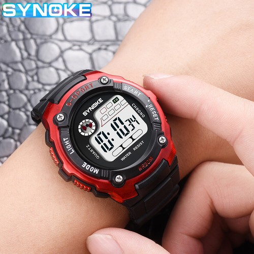 Reloj electrónico digital para niños relojes LED deportivos impermeables para niños regalos - Imagen 23 de 28