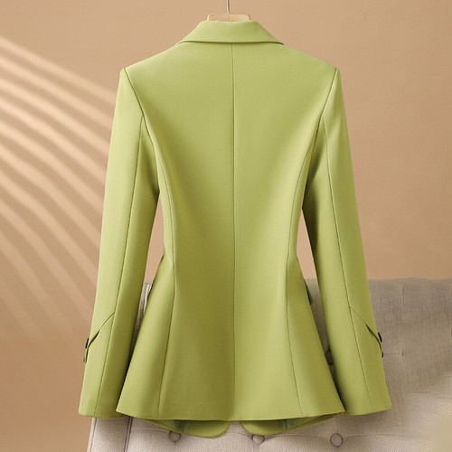 OL Carrera Negocios Mujeres Delgado Otoño Primavera Ropa de Trabajo Trajes Blazer Chaqueta Abrigos - Imagen 5 de 21
