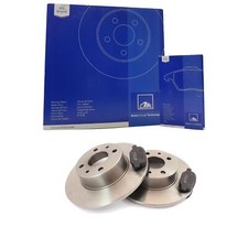 ATE Satz Bremsbeläge + Bremsscheiben Voll hinten für Peugeot 205 II 20A C