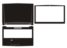 Carbon Vinyl Sticker Skin Cover For SAGER NP9155 CLEVO P750TM1 P751DM P751DM2