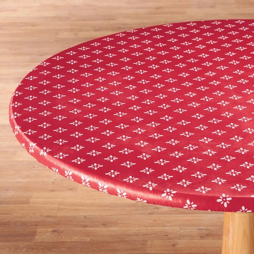 Vinyl Table Cover FITTED 40-44" 45-56" Round 42x68" Oval/Oblong - Picture 7 of 8