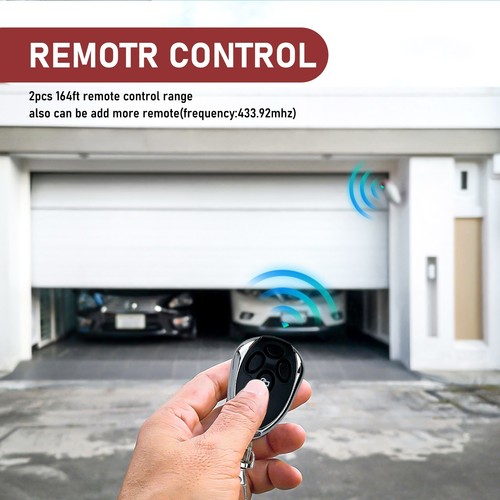 750LB 3/4HP Electric Garage Door Opener Wifi Chain Drive w/2 Remote Controls Kit - Picture 14 of 14