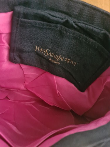 Yves Saint Laurent Tasche Schultertasche Tragetasche mit YSL Logo-Stickerei - Bild 3 von 11