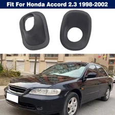 Pair Front Bumper Fog Lamp Light Cover Trim Bezel For Honda Accord 2.3 1998-2002