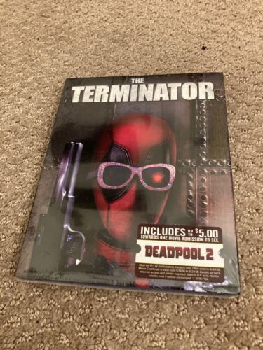 The Terminator Blu-ray 1984/2018 w/ Deadpool Photobomb Slipcover New Sealed