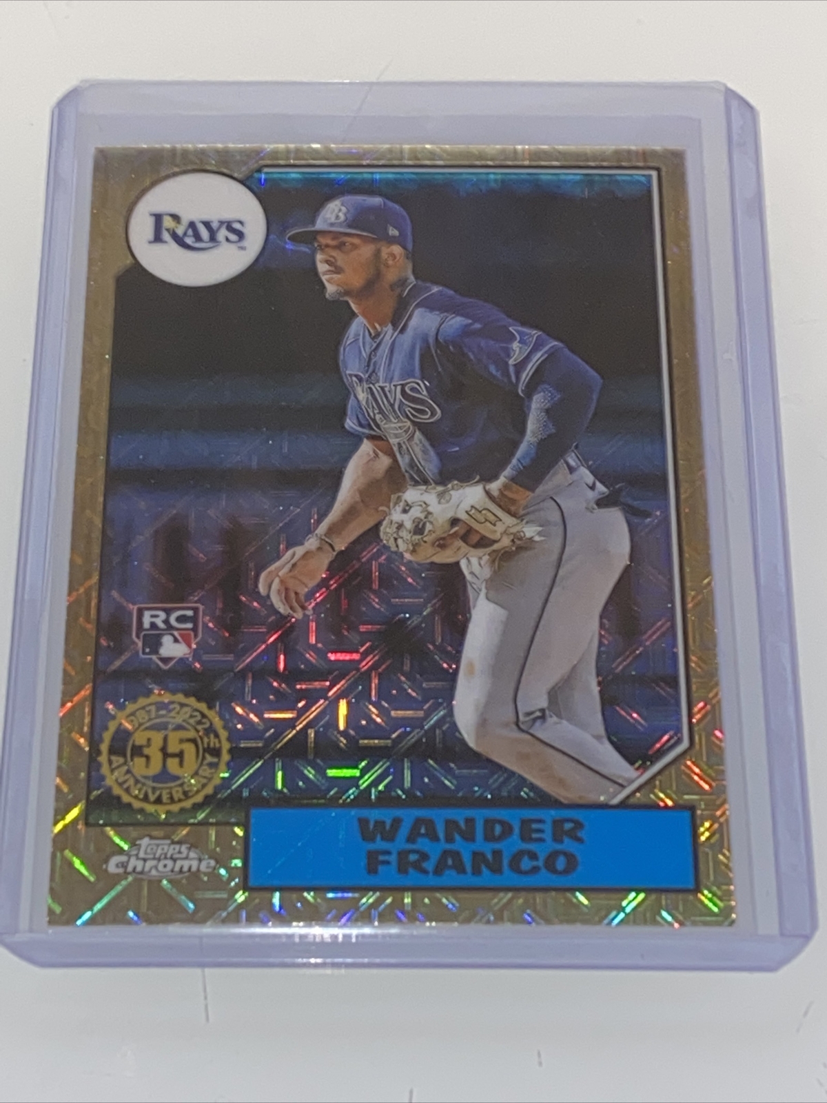 2022 Topps Series 1 & 2 Argent Pack 1987 Mojo Chrome Réfracteur PYC Pick Card Lot - Photo 2 sur 3