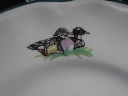 8 Johnson Bros Salad Dessert Plates Brookshire Ducks Chickens Fowl Pheasants - Bild 5 von 7