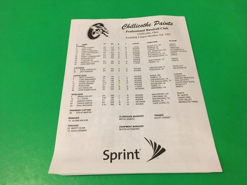 Chillicothe Paints 2006 Souvenir Program Magazine Southern Ohio Baseball Read - Picture 8 of 10