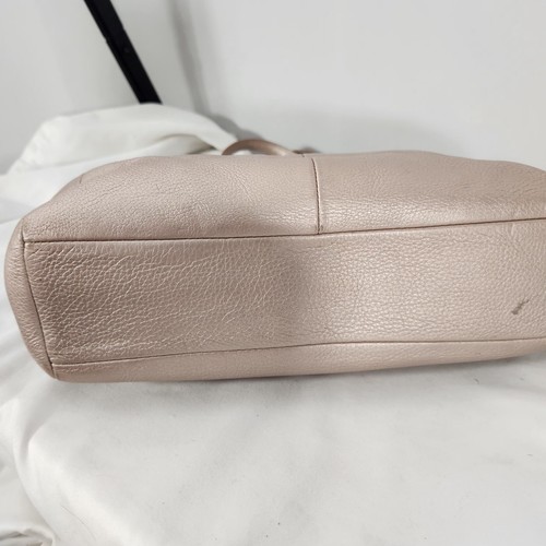 Coach kleine Kelsey Umhängetasche aus Metallic-Leder mit exotischem Besatz - Bild 9 von 12