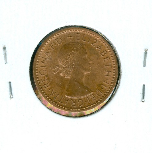 1954 GREAT BRITAIN FARTHING ULTRA FINEST GRADE GEM BU RB $3.49 SHIPPING UK * - Picture 2 of 2