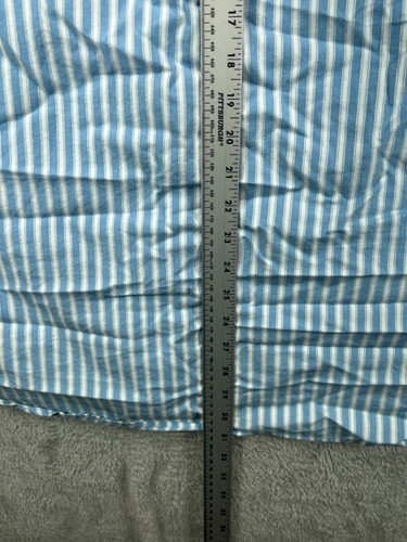 Tommy Hilfiger Hombres Camisas Grandes Azul Abotonado Manga Larga Vintage Escudo de León - Imagen 4 de 9
