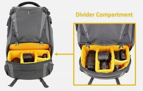 VANGUARD Alta Sky 51D Camera Backpack for Sony, Nikon, Canon, DSLR, Drones, Grey - Picture 16 of 16