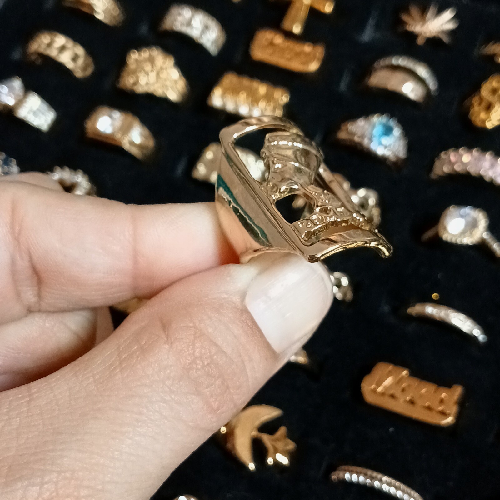 Melody Ehsani "Nefertiti" Statement Ring - Size 8… - image 5