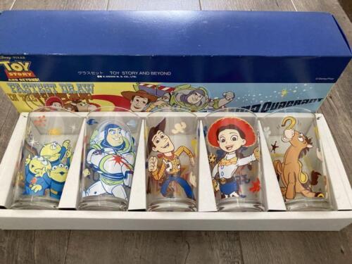 Disney Pixar Toy Story and Beyond 5 Glastassen Set Vintage JAPAN Neu - Bild 1 von 11