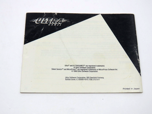 Silent Service (NES, 1989) By Ultra (Cartridge & Manual) NTSC - Picture 4 of 9
