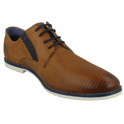 BUGATTI 313-11117-3500 Scarpa elegante stringata da uomo in pelle brunita - Foto 2 di 9