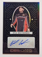 2023 Panini Chronicles NASCAR Racing Obsidian #KW Kyle Weatherman Base Autograph