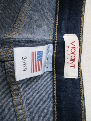 Vibrant Tall Bell Flare Jeans Junior 3 Blue Bell Bottom Bootcut 25x33 P522 - Bild 9 von 11