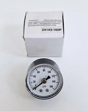 Industrial Spare 24143-160P / 0-160 PSI Pressure Gauge