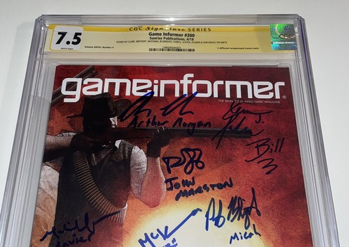 Red Dead Redemption 2 Signed 7.5 CGC GAME INFORMER 300 Roger Clark +7 Autographs - Picture 2 of 5