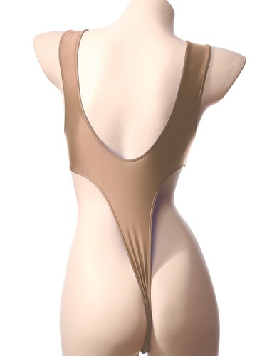 Women Sexy Shiny Tights Backless Bodysuit Swimsuit Glossy Lingerie Jumpsuits - Picture 58 of 155