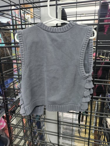 Girls Sweater Vest, Brand Old Navy, Size Medium 8, Gray - Picture 4 of 5