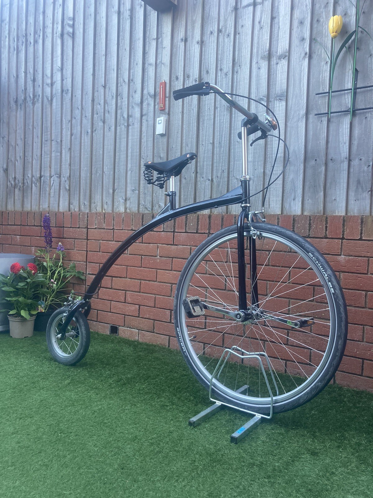 Custom Hillclimb Penny Farthing Bicycle Fixed Wheel Gear 700c Brooks Saddle eBay