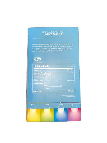 MERKURY INNOVATIONS SMART WI-FI LED BULBS COLOR + WHITE 2 PACK - Picture 4 of 5