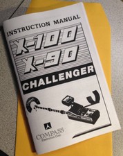 Compass Metal Detector Instruction Manual X-100, X-90 Challenger Find Treasure