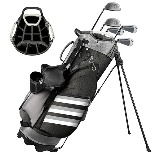 Golf Stand Bag 14 Way Lightweight Golf Club Bags w/ Cooler Bag & Stand