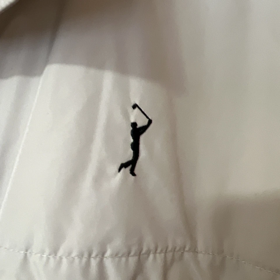 Куртка для гольфа мужская PGA Tour размер M желтовато-коричневая с рукавами на молнии вентилируемая ветровка на молнии - Изображение 4 из 4