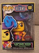 Funko Pop DISNEY VILLANS - CAPTAIN HOOK (Luz Negra) #1081 - EDICIÓN ESPECIAL