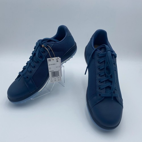 Nuevos zapatos de golf Adidas Go-To Spikeless 1 para hombre blanco tiza o doble azul marino - Imagen 16 de 25