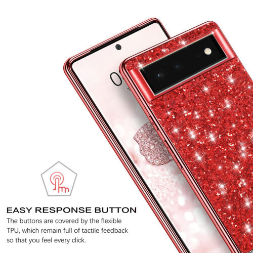 For Google Pixel 9 Pro 8A 7 6 Pro Glitter Bling Shockproof Matte Hard Phone Case - Picture 37 of 57