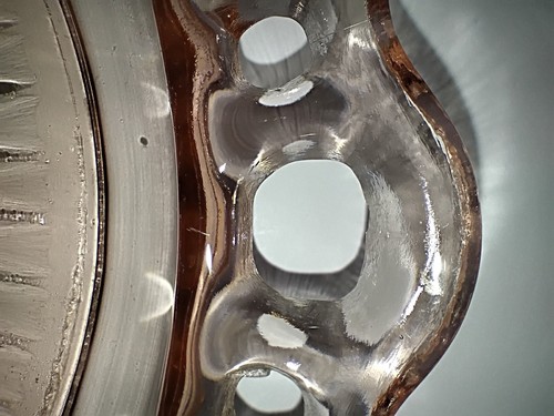 Anchor Hocking Old Colony Open Lace Divided Plate Pink Depression Glass - Picture 16 of 17