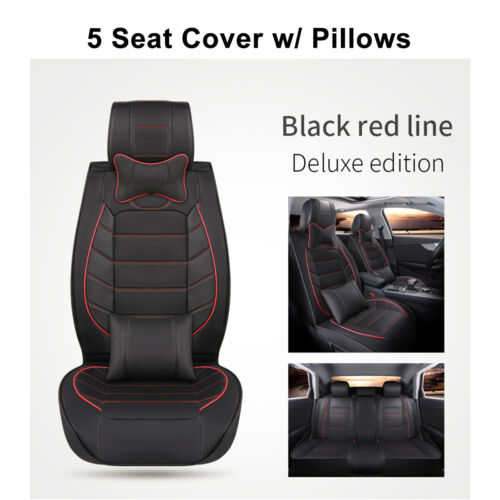 For Hyundai Elantra 2001-2021 Leather Car Seat Cover Full Set Front Rear Cushion - Bild 18 von 28