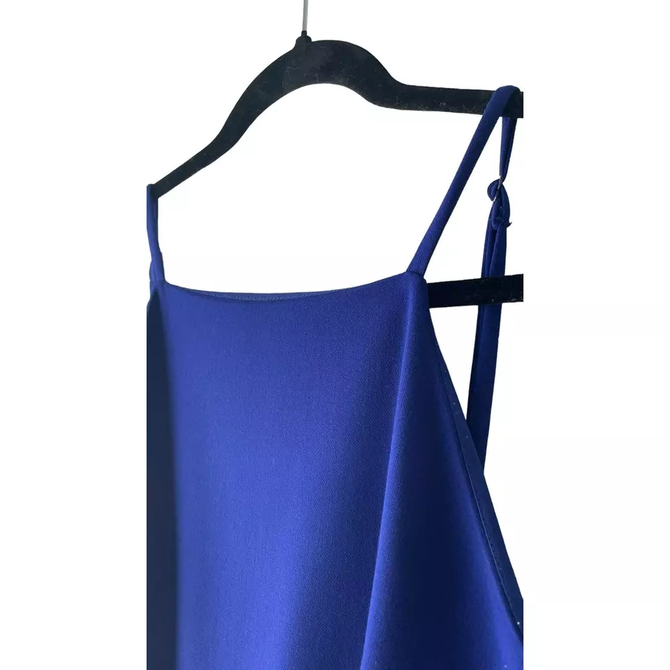French Connection Women’s Whisper Jumpsuit Color Prince Rocks Blue 6 - Image 4 of 4