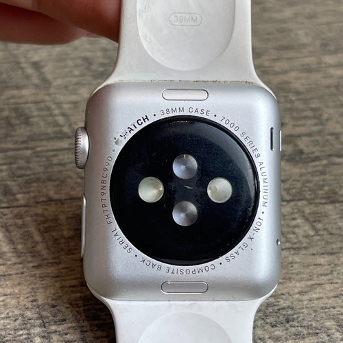 Apple Watch Sport 1 Gen 7000 Series Smartwatch White Strap 38mm Aluminum Case - Picture 4 of 7