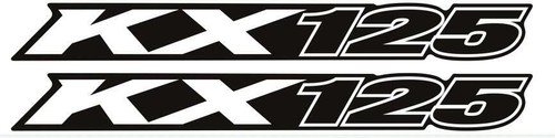 For KAWASAKI KX125 1974-2005 KX 125 Swingarm Reflection Stickers Decals Stripes - Picture 14 of 15