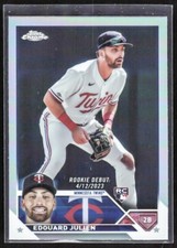 EDOUARD JULIEN 2023 Topps CHROME UPDATE RKE DEBUT RC #USC141 [REFRACTOR]--TWINS